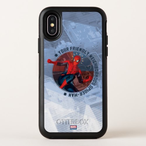 Spider_Man  Friendly Neighborhood Spider_Man Art OtterBox Symmetry iPhone X Case