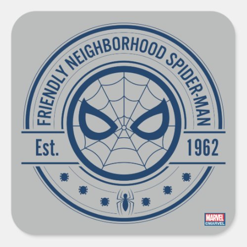 Spider_Man  Friendly Neighborhood Spider_Man Logo Square Sticker