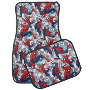 Spider-Man   Geometric Character Art Pattern Car Floor Mat