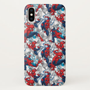 Spider-Man Geometric Character Art Pattern iPhone X Case