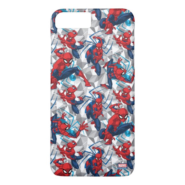 Spider-Man | Geometric Character Art Pattern Case-Mate iPhone Case (Back)