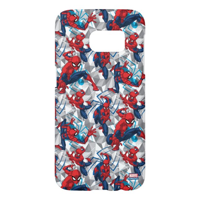 Spider-Man | Geometric Character Art Pattern Case-Mate Samsung Galaxy Case (Back)