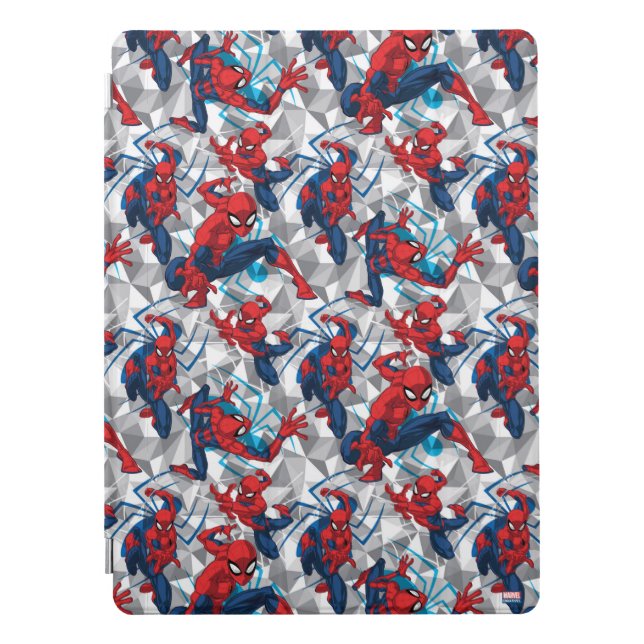 Spider-Man | Geometric Character Art Pattern iPad Pro Cover (Front)