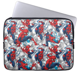 Spider-Man | Geometric Character Art Pattern Laptop Sleeve