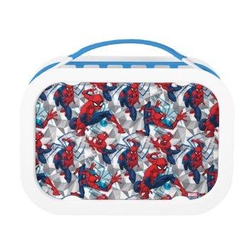 Spider-man | Geometric Character Art Pattern Lunch Box by spidermanclassics at Zazzle
