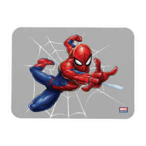 Spider-Man | Geometric Character Art Pattern Magnet