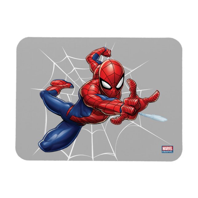 Spider-Man | Geometric Character Art Pattern Magnet (Horizontal)