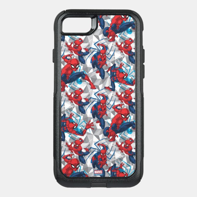 Spider-Man | Geometric Character Art Pattern Otterbox iPhone Case (Back)