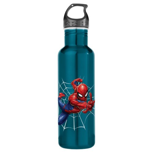 Spider_Man  Geometric Character Art Pattern Stainless Steel Water Bottle