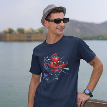 Spider-man | Geometric Character Art Pattern T-shirt by spidermanclassics at Zazzle
