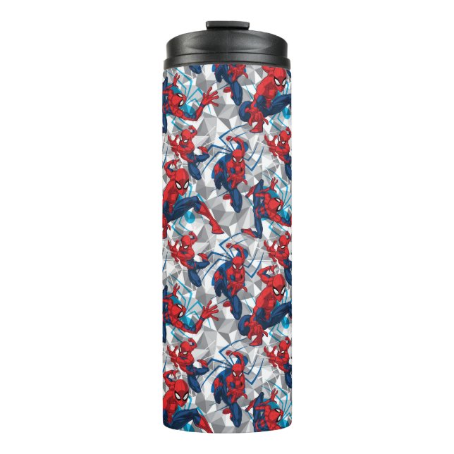 Spider-Man | Geometric Character Art Pattern Thermal Tumbler (Front)