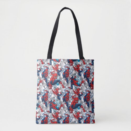 Spider_Man  Geometric Character Art Pattern Tote Bag