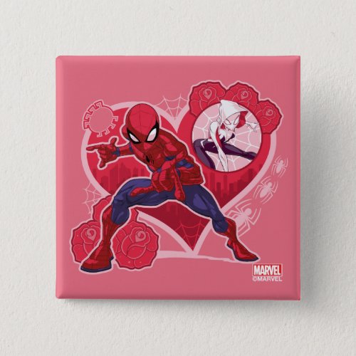 Spider_Man  Ghost_Spider  Lets Stick Together Button