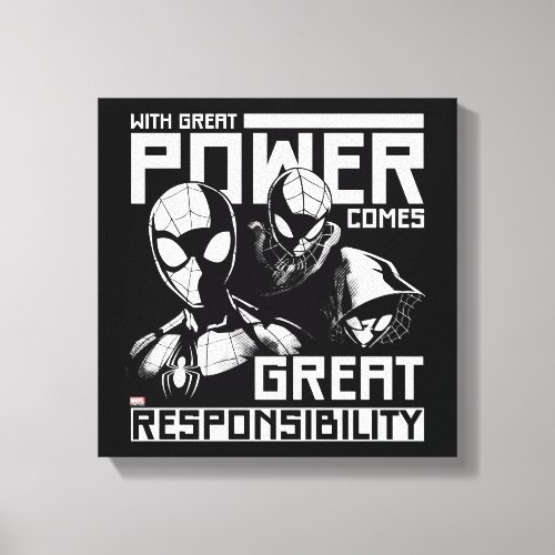 Spider_Man  Great Responsibility Team Up Canvas Print