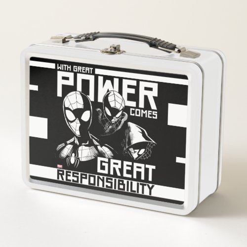 Spider_Man  Great Responsibility Team Up Metal Lunch Box