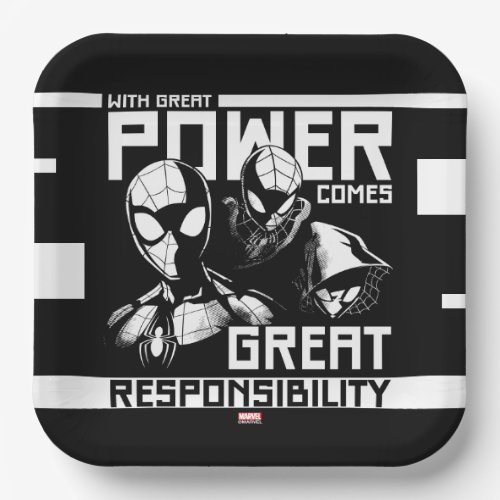 Spider_Man  Great Responsibility Team Up Paper Plates