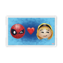 Spider-Man & Gwen Heart Emoji Acrylic Tray
