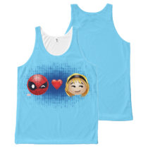 Spider-Man & Gwen Heart Emoji All-Over-Print Tank Top