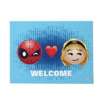 Spider-Man & Gwen Heart Emoji Doormat