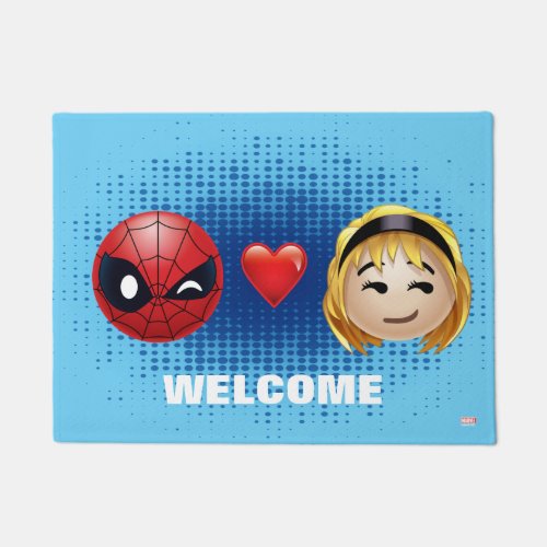 Spider_Man  Gwen Heart Emoji Doormat