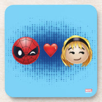 Spider-Man & Gwen Heart Emoji Drink Coaster