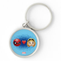 Spider-Man & Gwen Heart Emoji Keychain