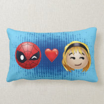 Spider-Man & Gwen Heart Emoji Lumbar Pillow