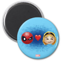 Spider-Man & Gwen Heart Emoji Magnet