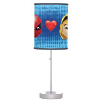 Spider-Man & Gwen Heart Emoji Table Lamp