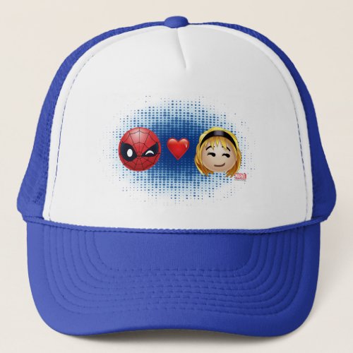 Spider_Man  Gwen Heart Emoji Trucker Hat
