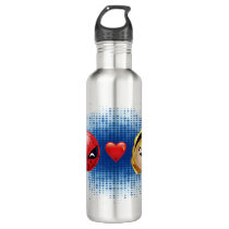 Spider-Man & Gwen Heart Emoji Water Bottle