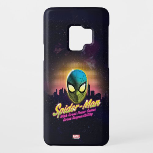 Spider_Man  Halftone Sunset Skyline Case_Mate Samsung Galaxy S9 Case