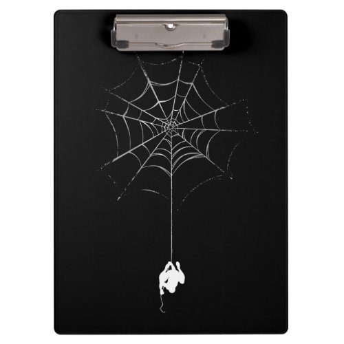 Spider_Man Hanging From Web Silhouette Clipboard