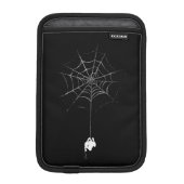 Spider-Man Hanging From Web Silhouette Sleeve For iPad Mini (Front)