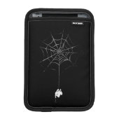 Spider-Man Hanging From Web Silhouette Sleeve For iPad Mini (Front Device)