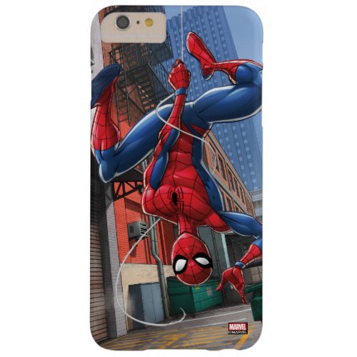 Spider_Man  Hanging Upside_Down From Web Barely There iPhone 6 Plus Case