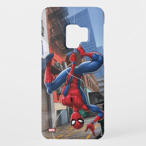 Spider_Man  Hanging Upside_Down From Web Case_Mate Samsung Galaxy S9 Case