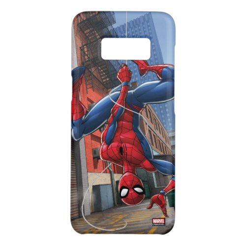 Spider_Man  Hanging Upside_Down From Web Case_Mate Samsung Galaxy S8 Case