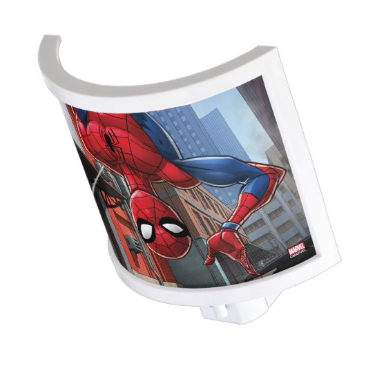 Spider-Man | Hanging Upside-Down From Web Night Light (Angled)