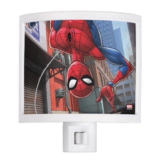 Spider-Man | Hanging Upside-Down From Web Night Light (Front)