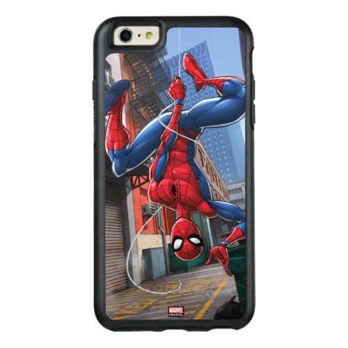 Spider_Man  Hanging Upside_Down From Web OtterBox iPhone 66s Plus Case