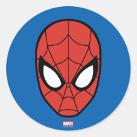 Spider-Man Head Icon Classic Round Sticker