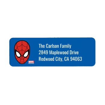 Spider-man Head Icon Label by spidermanclassics at Zazzle