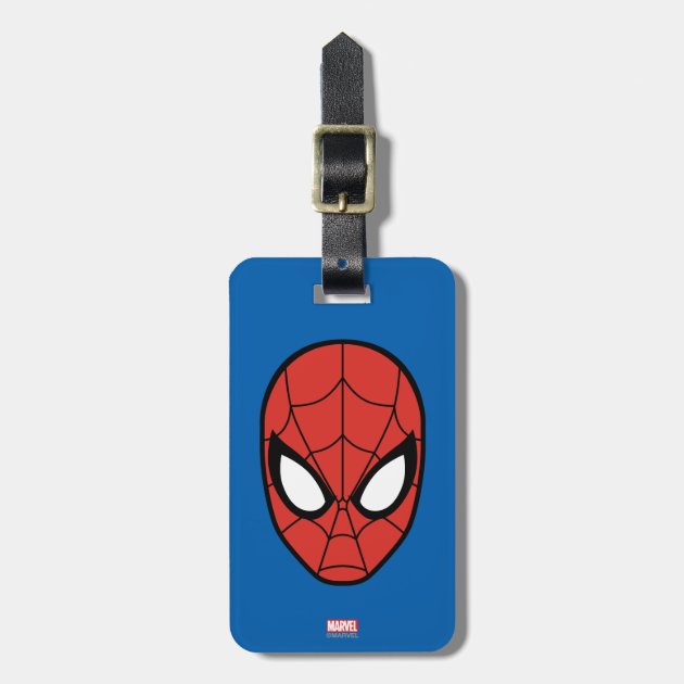 spiderman luggage tag