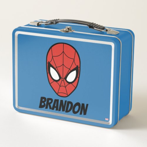 Spider_Man Head Icon Metal Lunch Box