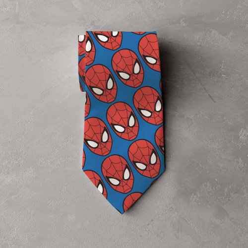 Spider_Man Head Icon Neck Tie