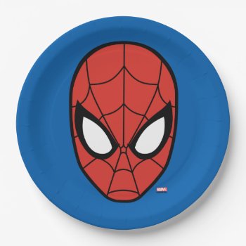 Spider-man Head Icon Paper Plates by spidermanclassics at Zazzle