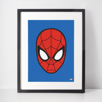 Spider-man Head Icon Poster by spidermanclassics at Zazzle