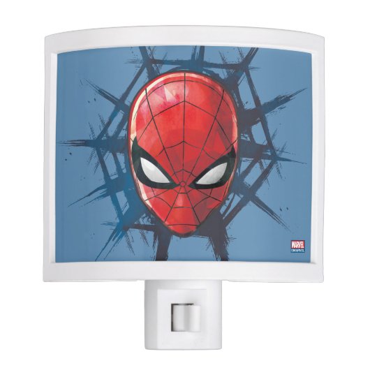 Spider-Man | Head In A Web Night Light (Front)