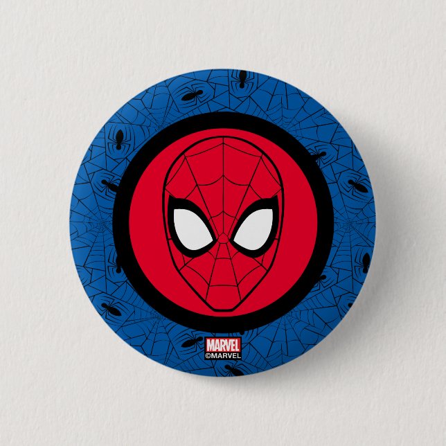 Spider-Man | Head Logo Button (Front)